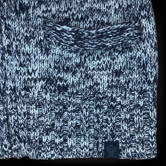 TNA Grey Lambswool Zip Up Sweater - Picture 3 of 9